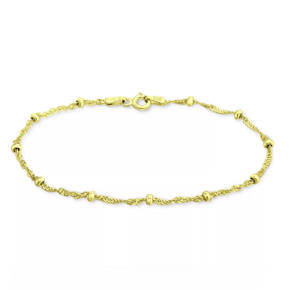 Giani Bernini 18K Gold Plated Sterling Silver Singapore Bracelet